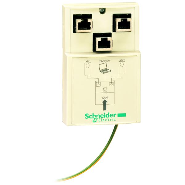 Photo Altivar - botier de drivation CANopen - 2xRJ45 et 1xRJ45 | Ref : VW3CANTAP2