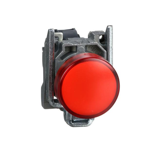 Photo Harmony XB4 - bouton poussoir  impulsion - 22 - rouge - 1O - vis trier | Ref : XB4BA42