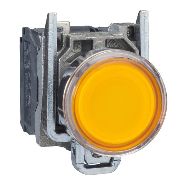 Photo Harmony XB4 - poussoir lumineux LED - 1F+1O - orange - 22 - 230VAC | Ref : XB4BW35M5