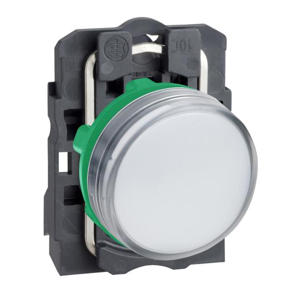 Photo Harmony XB5 - voyant lumineux DEL - Ø22 - blanc - 120V - vis étrier | Ref : XB5AVG1