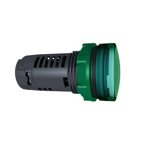 Photo Harmony XB5 - voyant lumineux compact DEL - 22 - vert - 24V - vis trier | Ref : XB5EVB3