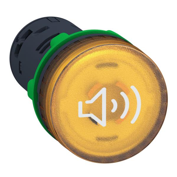 Photo Harmony XB5 - buzzer lumineux - 22 - 90dB - orange - 230V - racc bornier | Ref : XB5KS2M8