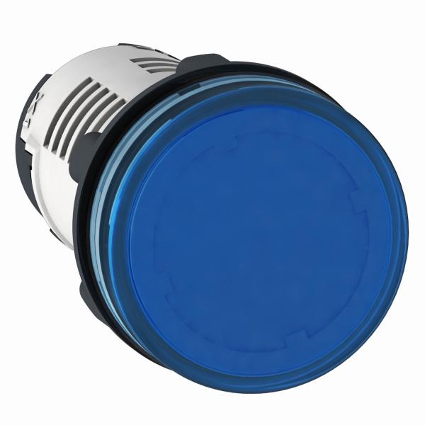 Photo Harmony XB7 - voyant LED - 22 - bleu - 24VACDC - racc bornier  vis - cond 100 | Ref : XB7EV06GP    