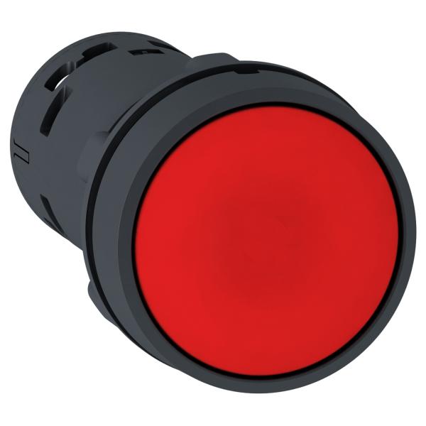 Photo Harmony bouton-poussoir affleurant - 22 - rouge - 1O+1F | Ref : XB7NA45