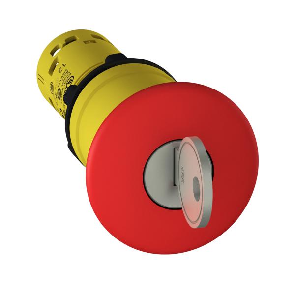 Photo Harmony arrt d'urgence - rouge 40mm - 22 - dverouillage  cl - 2O | Ref : XB7NS9444