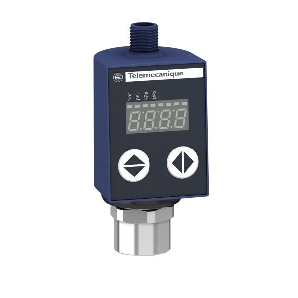 Photo OsiSense XMLR - pressostat - avec afficheur - 40bar - G 1/4 - 0..10V-M12 | Ref : XMLR040G0T75