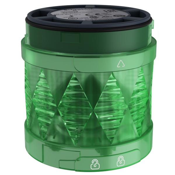 Photo Harmony XVU - élément lumineux Ø60 - DEL - clignotant - 24VDC - vert | Ref : XVUC43