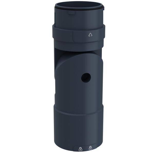 Photo Harmony XVU - élément flexible pour support horiz ou vertical - Ø60 - noir | Ref : XVUZ06