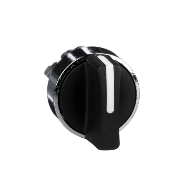 Photo Harmony XB4 - tte bouton tournant  manette - 22 - 2 posit fixes - noir | Ref : ZB4BD2