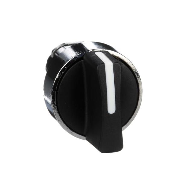 Photo Harmony XB4 - tte bouton tournant  manette - 22 - 3 pos rap au C - noir | Ref : ZB4BD5