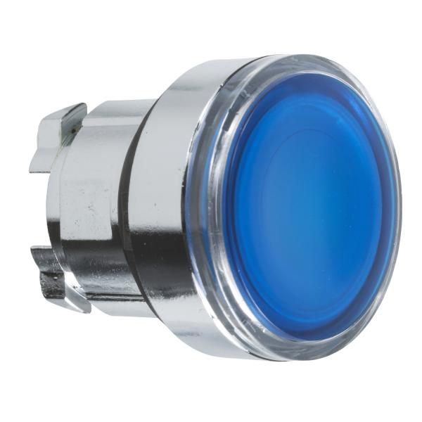 Photo Harmony XB4 - tte bouton poussoir lumineux DEL - 22 - bleu | Ref : ZB4BW363