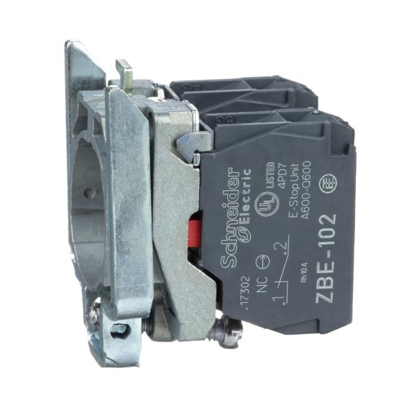 Photo Harmony XB4 - corps de bouton - 2O - raccordement connecteur | Ref : ZB4BZ104