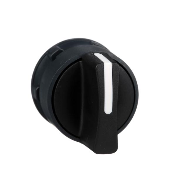 Photo Harmony XB5 - tte bouton tournant  manette - 22 - 2 posit fixes - noir | Ref : ZB5AD2
