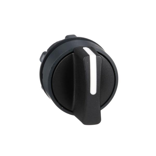 Photo Harmony XB5 - tte bouton tournant  manette - 22 - 3 posit fixes - noir | Ref : ZB5AD3