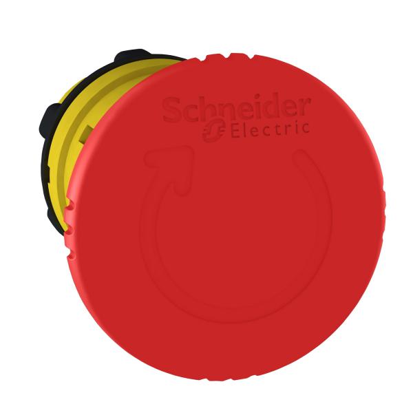 Photo Harmony XB5 - tte bouton arrt urgence - 40 - pousser tourn - rouge | Ref : ZB5AS844