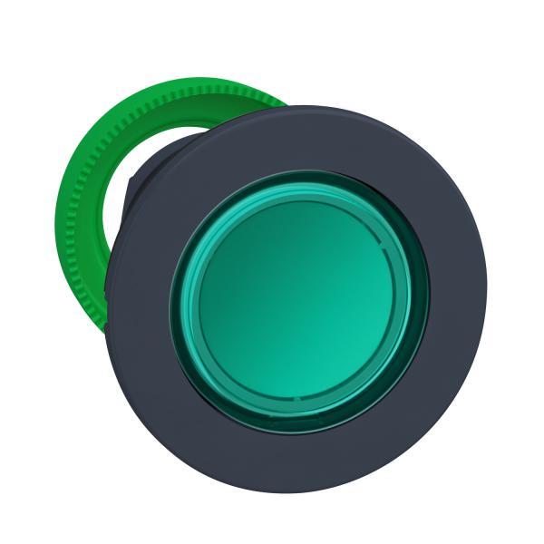 Photo Harmony XB5 - tte bouton poussoir lum DEL - flush - vert | Ref : ZB5FW333