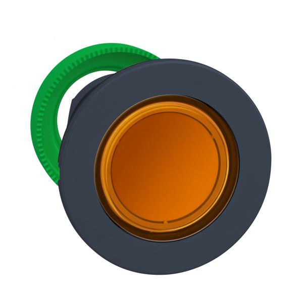 Photo Harmony XB5 - tte bouton poussoir lum DEL - flush - orange | Ref : ZB5FW353