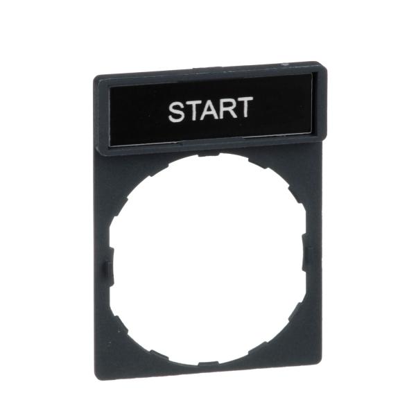 Photo Harmony porte tiquette 30 x 40 mm standard - 22 - avec tiquette START | Ref : ZBY2303