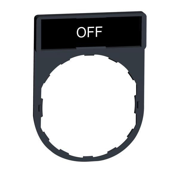 Photo Harmony porte tiquette 30 x 40 mm standard - 22 - avec tiquette OFF | Ref : ZBY2312