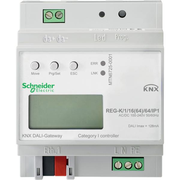 Vignette 2 produit KNX - actionneur éclairage avec interface DALI - premium - 1L - 16G - 64B - IP+ | Ref : MTN6725-0001