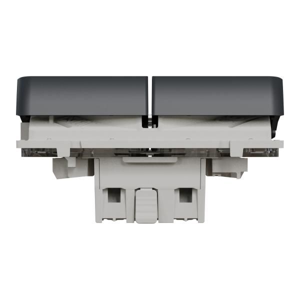 Vignette 2 produit Mureva Styl - Dble bouton poussoir lumineux LED - composable - IP55 IK07 - gris | Ref : MUR35228