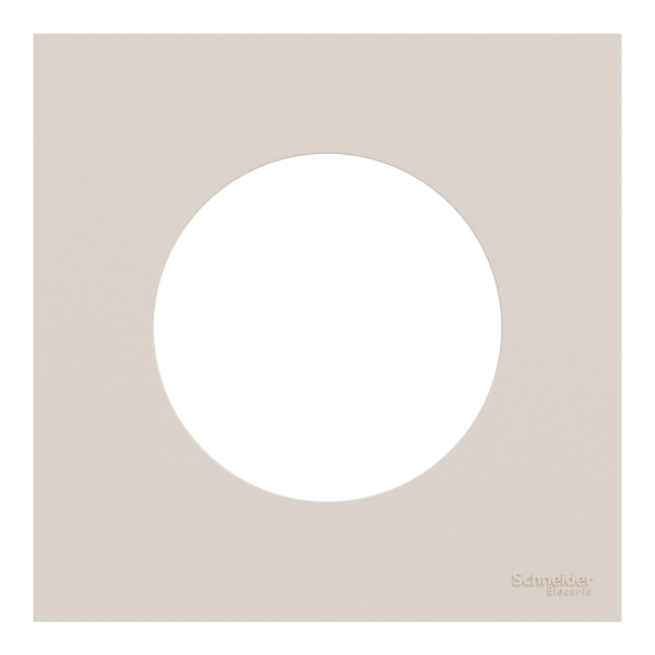 Vignette 2 produit New Odace  - plaque de finition 1 poste - couleur Beige sable | Ref : S902702