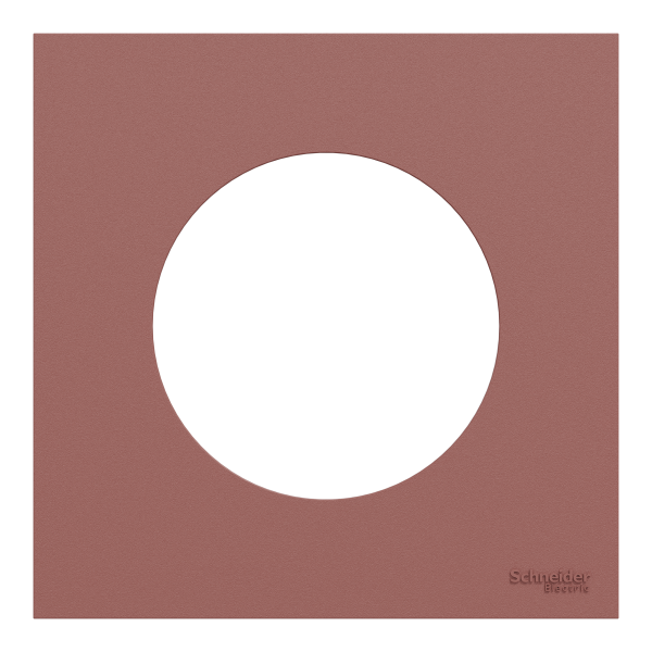 Vignette 2 produit New Odace  - plaque de finition 1 poste - couleur Rose grenat | Ref : S905702