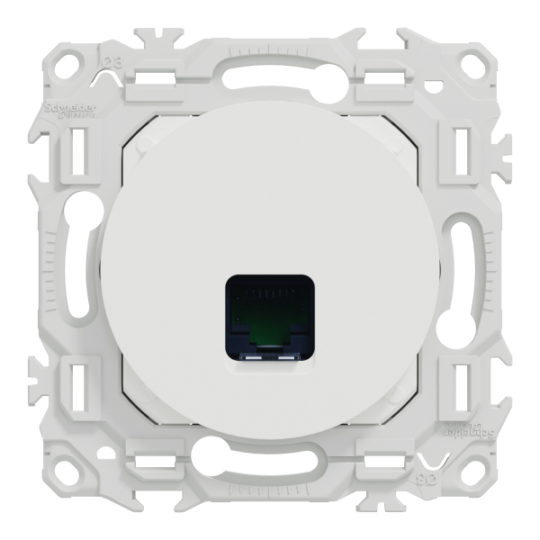 Vignette 2 produit New Odace  - prise RJ45 - Cat6 UTP grade 1  2 - blanc craie | Ref : S920475
