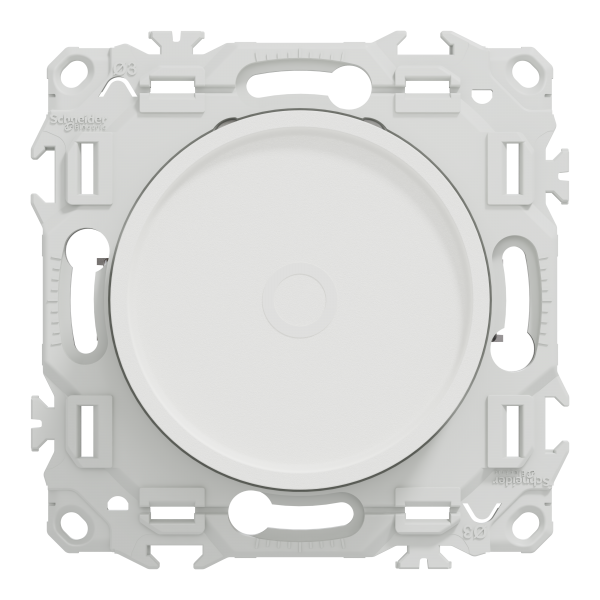 Vignette 2 produit New Odace  - variateur de lumire universel 2 ou 3 fils - rotatif - blanc craie | Ref : S920519