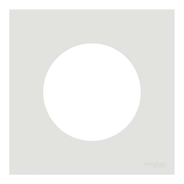 Vignette 2 produit New Odace  - plaque de finition 1 poste - couleur Blanc craie | Ref : S920702