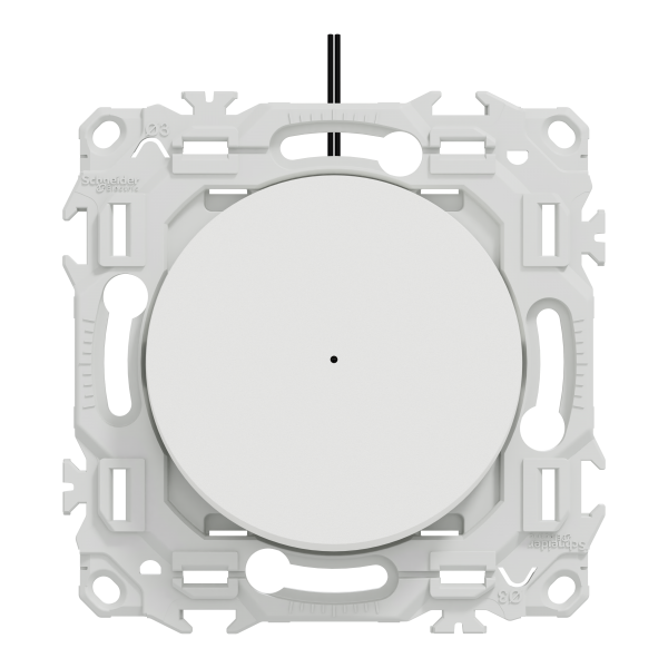 Vignette 2 produit New Odace  - va-et-vient ou poussoir lumineux LED avec griffes - 10AX - blanc craie | Ref : S925263