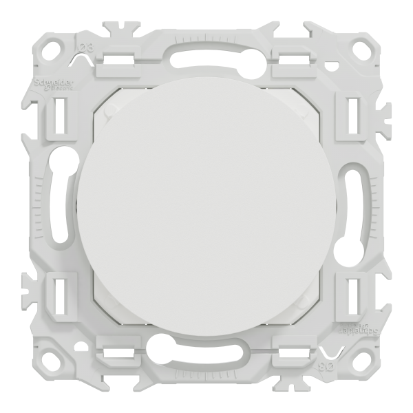 Vignette 2 produit New Odace  - obturateur griffes montes - pr-perage pour sortie cble - blanc craie | Ref : S925666