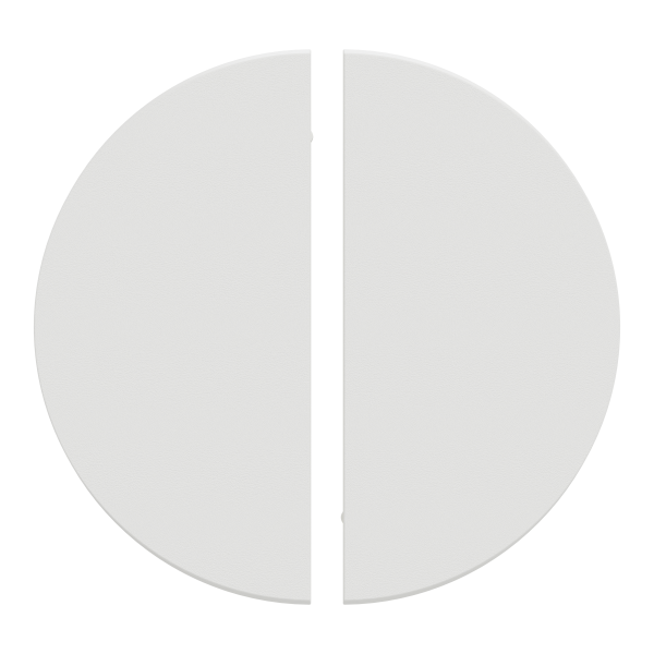 Vignette 2 produit New Odace  - enjoliveur seul - pour double va-et-vient ou poussoir - blanc craie | Ref : S929210