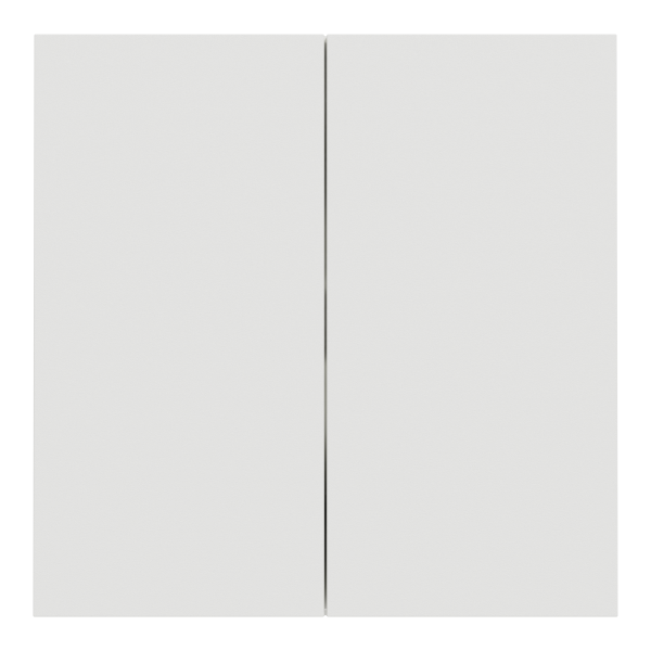 Vignette 2 produit New Odace  Intgral - enjoliveur et plaque - pour VV ou poussoir double - Blanc craie | Ref : S929222