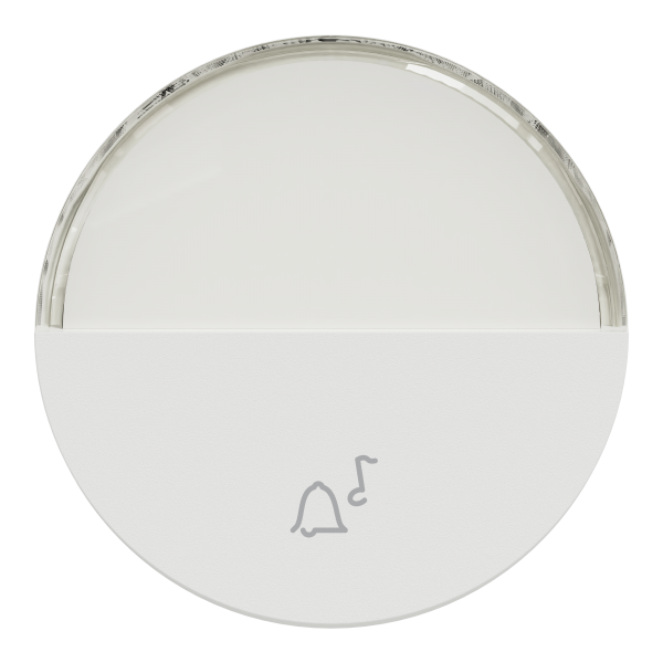 Vignette 2 produit New Odace  - enjoliveur seul - pour bouton poussoir - porte-tiquette - blanc craie | Ref : S929245