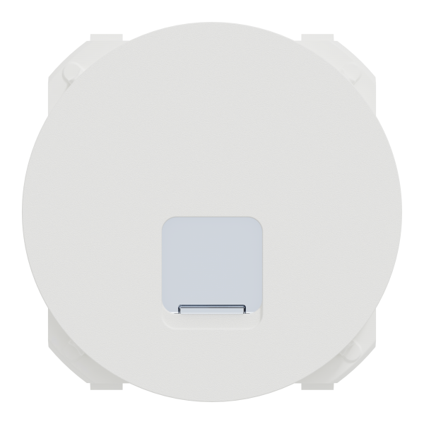 Vignette 2 produit New Odace  - enjoliveur seul - pour prise RJ45 - blanc craie | Ref : S929470