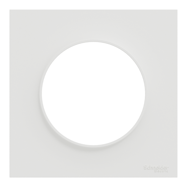 Vignette 2 produit New Odace  Origine - plaque de finition 1 poste - couleur blanc | Ref : S929702