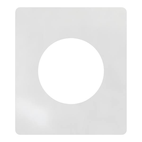 Vignette 2 produit New Odace  Architecte - plaque de finition 1 poste - Blanc maill | Ref : S934802