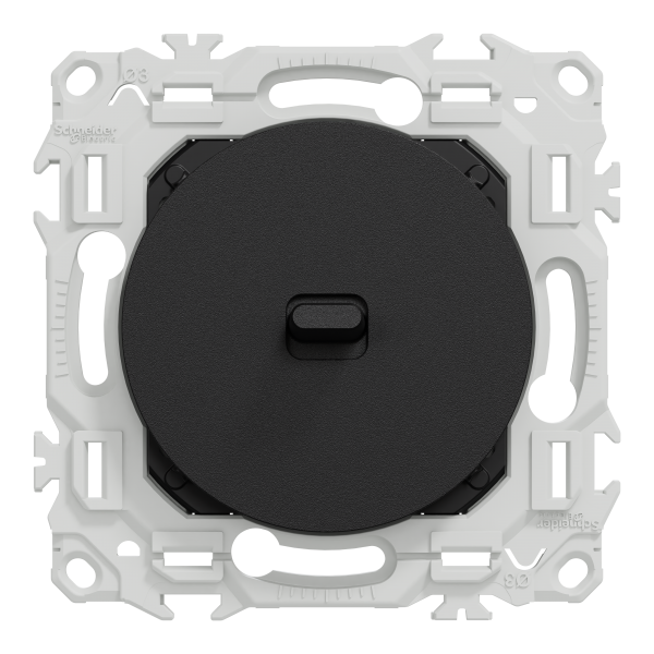Vignette 2 produit New Odace  - va-et-vient ou poussoir  levier - 10AX - noir onyx | Ref : S940203