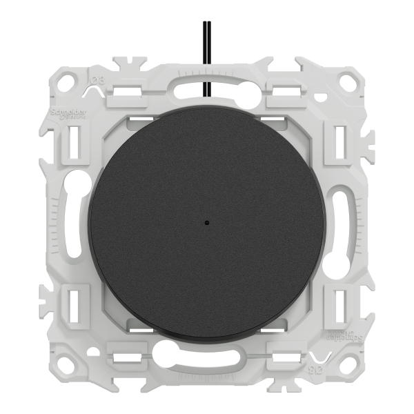 Vignette 2 produit New Odace  - va-et-vient ou poussoir lumineux LED verte 0.15mA - 10AX - noir onyx | Ref : S940263