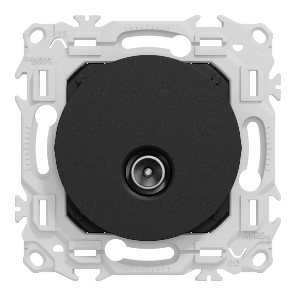 Vignette 2 produit New Odace  - prise TV simple mle - sortie coaxiale - noir onyx | Ref : S940445