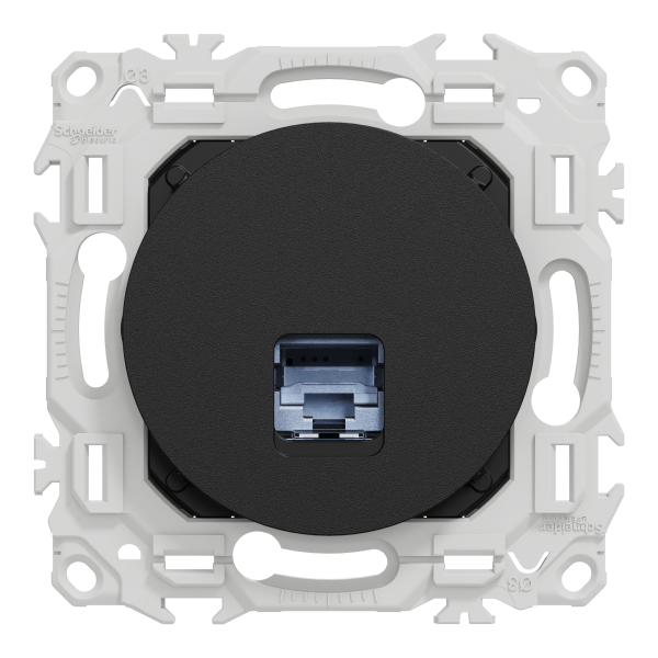 Vignette 2 produit New Odace  - prise RJ45 - Cat6 STP grade 2TV min  grade 3TV - noir onyx | Ref : S940476