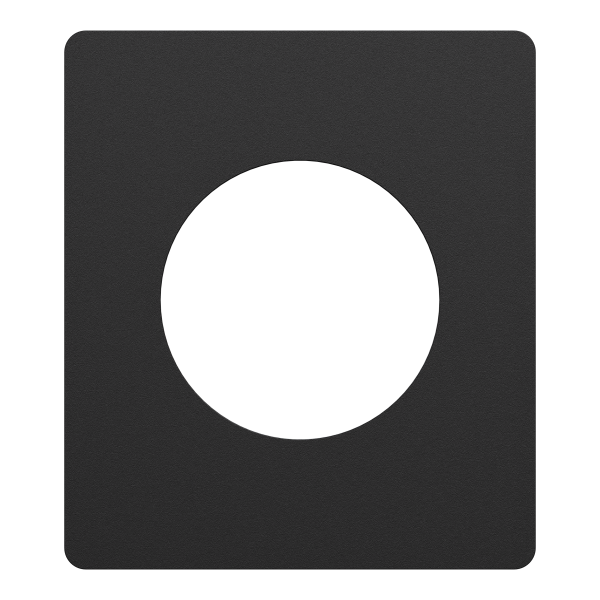 Vignette 2 produit New Odace  Architecte - plaque de finition 1 poste - couleur Noir onyx | Ref : S940802