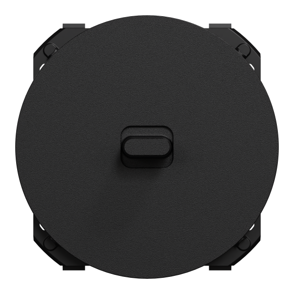 Vignette 2 produit New Odace  - enjoliveur seul - pour va-et-vient ou poussoir  levier - noir onyx | Ref : S949201