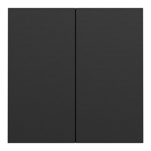 Vignette 2 produit New Odace  Intgral - enjoliveur et plaque - pour VV ou poussoir double - Noir onyx | Ref : S949222