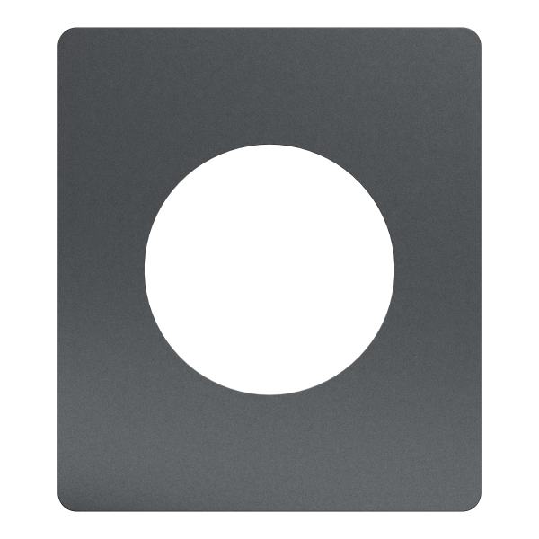 Vignette 2 produit New Odace  Architecte - plaque de finition 1 poste - effet Perle Noire | Ref : S952802