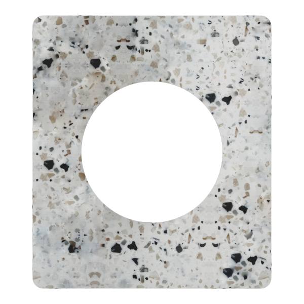 Vignette 2 produit New Odace  Architecte - plaque de finition 1 poste - effet Terrazzo | Ref : S954802