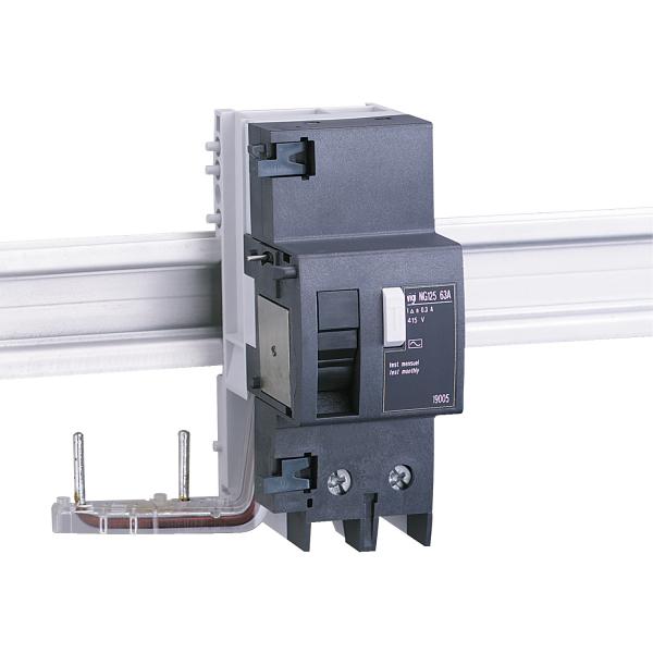 Vignette 2 produit NG125 Vigi NG125 - bloc diffrentiel - 63A - 2P - 230..415V - 300mA | Ref : 19001
