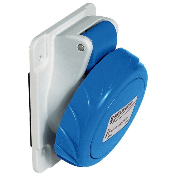 Vignette 2 produit PratiKa - socle de prise industrielle - CEE 63A 4P 230V 9U - inclinée - IP67 | Ref : 81279