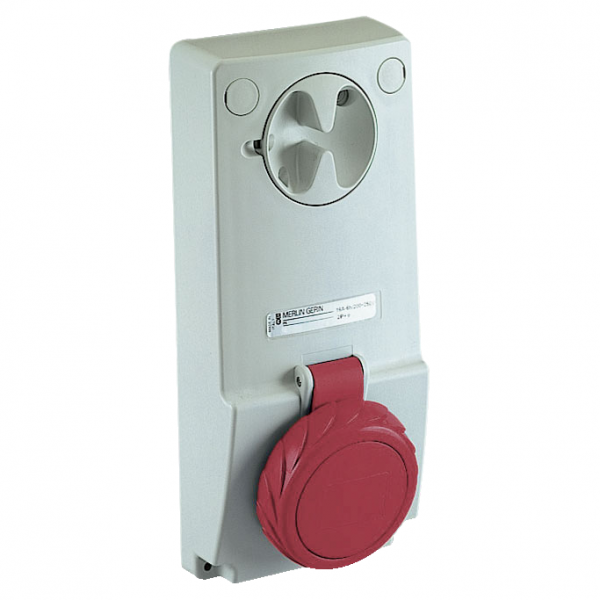 Vignette 2 produit PratiKa - prise verrouillable 32 A - 3P+N+T - 380-415 V CA - IP65 - sur panneau | Ref : 82097
